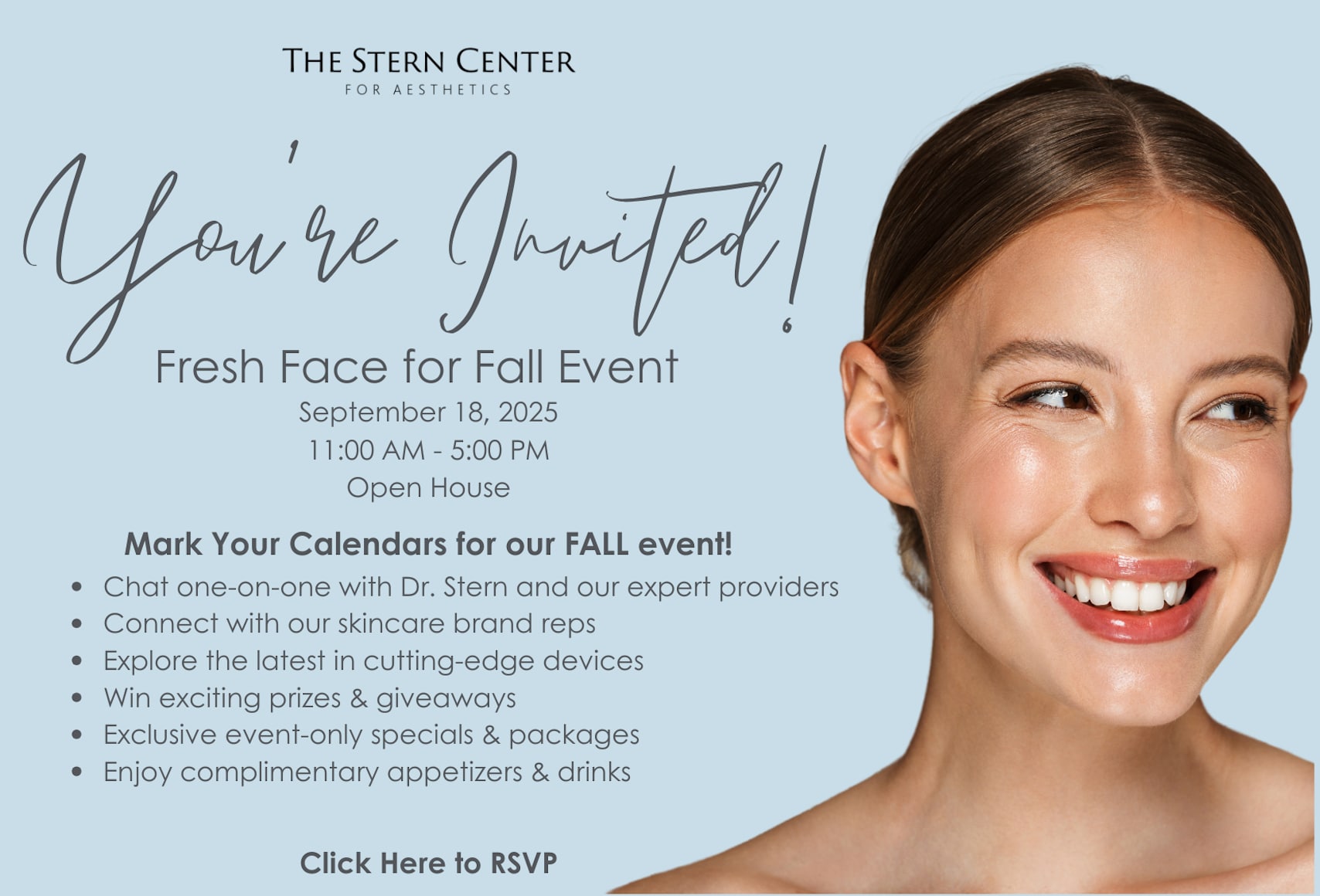Fresh Face for Fall event