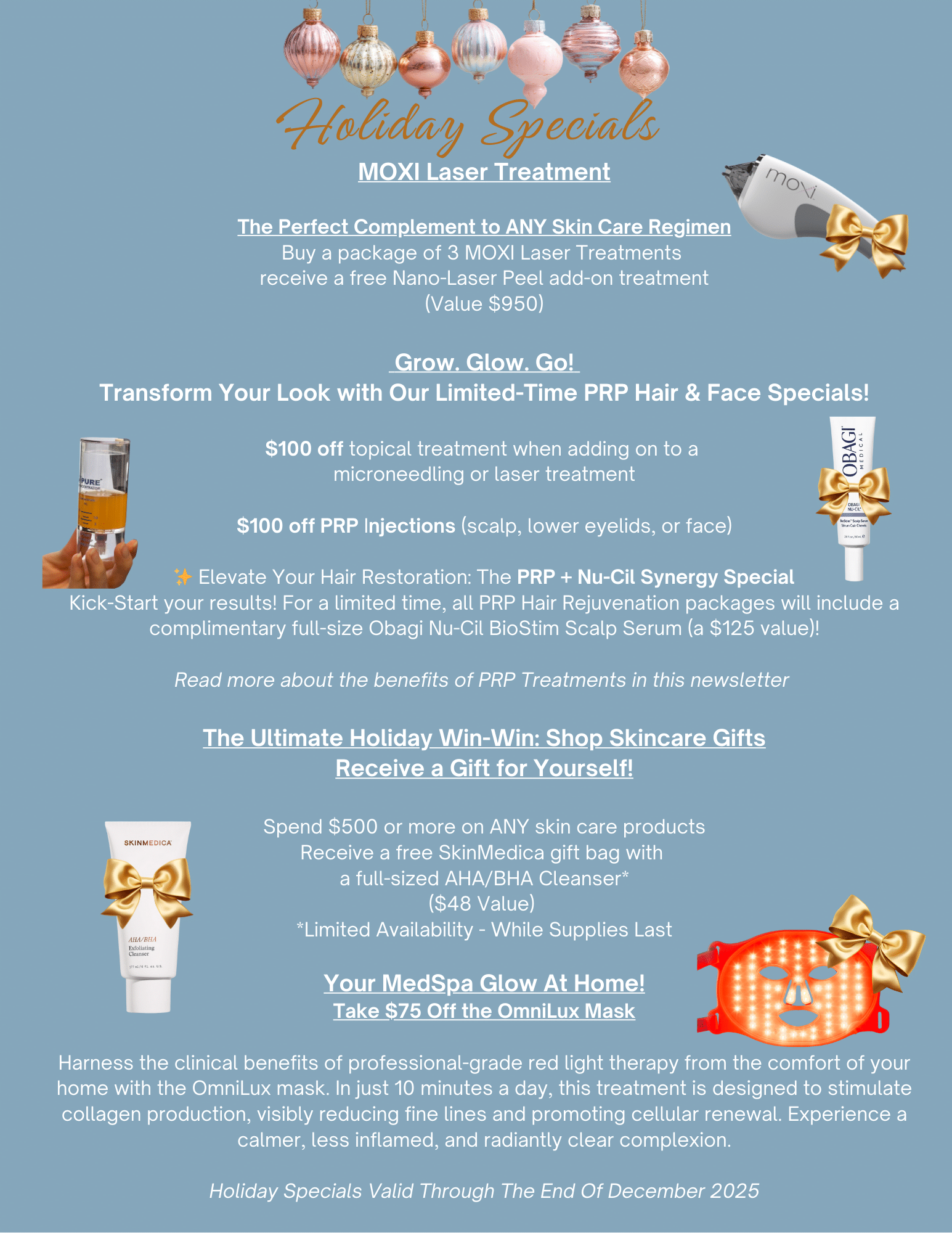 Holiday 2025 Specials Web